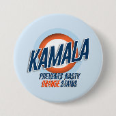 Kamala verhindert Eklige Orangenstadien Button (Vorderseite)