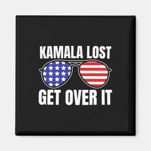 Kamala verloren, komm darüber hinweg, lustige Trum Magnet