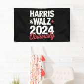 Kamala Walz 2024 Harris Waltz 2024 Banner (Insitu)