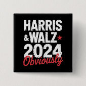 Kamala Walz 2024 Harris Waltz 2024 Button (Vorderseite)
