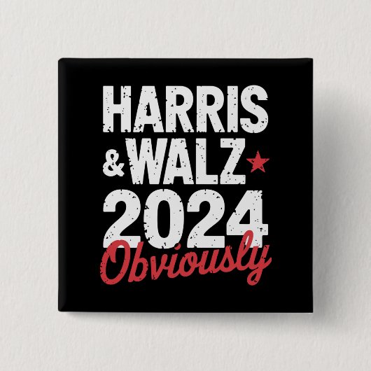 Kamala Walz 2024 Harris Waltz 2024 Button (Vorderseite)