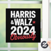 Kamala Walz 2024 Harris Waltz 2024 Fensteraufkleber (Zuhause)