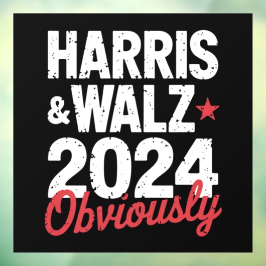 Kamala Walz 2024 Harris Waltz 2024 Fensteraufkleber (Blatt 3)