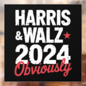 Kamala Walz 2024 Harris Waltz 2024 Fensteraufkleber (Blatt 2)