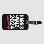 Kamala Walz 2024 Harris Waltz 2024 Gepäckanhänger (Vorderseite (Horizontal))