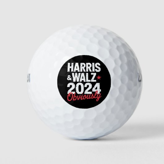 Kamala Walz 2024 Harris Waltz 2024 Golfball (Vorderseite)