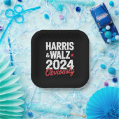 Kamala Walz 2024 Harris Waltz 2024 Pappteller (Party)