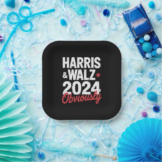 Kamala Walz 2024 Harris Waltz 2024 Pappteller (Party)