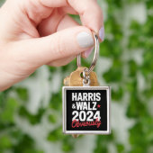 Kamala Walz 2024 Harris Waltz 2024 Schlüsselanhänger (Hand)
