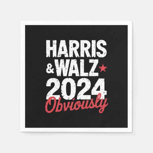 Kamala Walz 2024 Harris Waltz 2024 Serviette (Vorderseite)