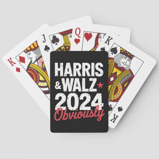 Kamala Walz 2024 Harris Waltz 2024 Spielkarten (Rückseite)