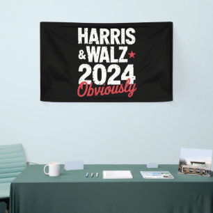Kamala Walz Offensichtlich 2024 Harris Waltz 2024 Banner