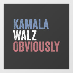 Kamala Walz Wahltag 2024 Fensteraufkleber