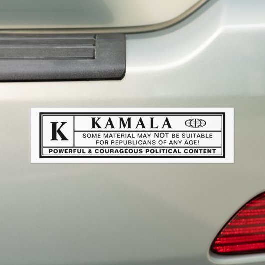 Kamala-Warnschild Autoaufkleber (Auf Auto)