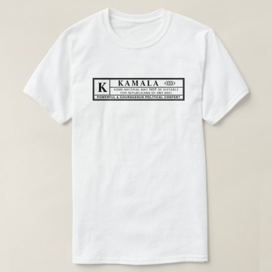 Kamala-Warnschild T-Shirt (Design vorne)