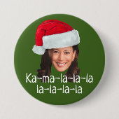 Kamala Weihnachtsmannmütze - Biden Harris 2020 lus Button (Vorderseite)