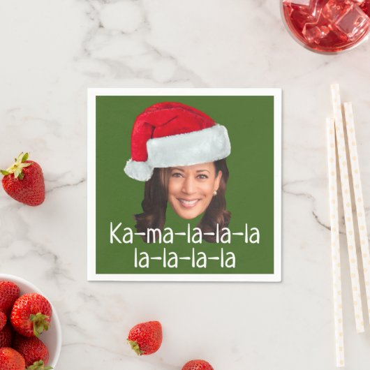 Kamala Weihnachtsmannmütze Biden Harris 2020 lusti Serviette (Beispiel)