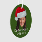 Kamala Weihnachtsmannmütze - Biden Walz 2024 lusti Ornament (Vorderseite)