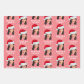 Kamala Weihnachtsmannmütze - Harris lustiger Urlau Geschenkpapier Set (Vorderseite 3)