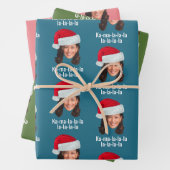 Kamala Weihnachtsmannmütze - Harris lustiger Urlau Geschenkpapier Set (Beispiel)
