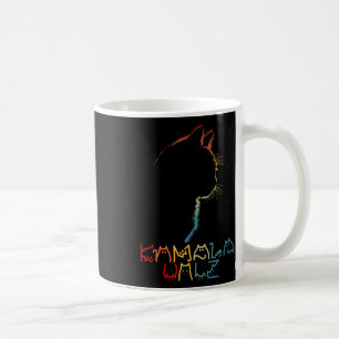 Kamala Wheimer Lettering Positive Funny Cat Lady Kaffeetasse