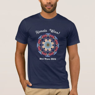 Kamala Wins Blue T-Shirt