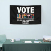 Kamala wir kommen nicht wie jeder Feminist zurück Banner (Messeveranstaltung)