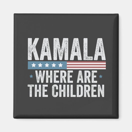 Kamala Wo sind die Kinderwahlen? Magnet (Vorne)