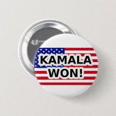 KAMALA WON! BUTTON (Vorne & Hinten)