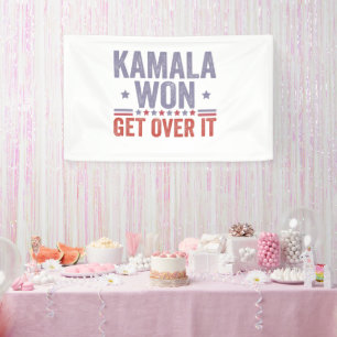 Kamala Won überholen Harris Walz Election Banner