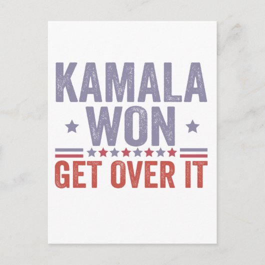 Kamala Won überholen Harris Walz Election Postkarte (Vorderseite)