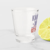 Kamala Won überholen Harris Walz Election Schnapsglas (Links)