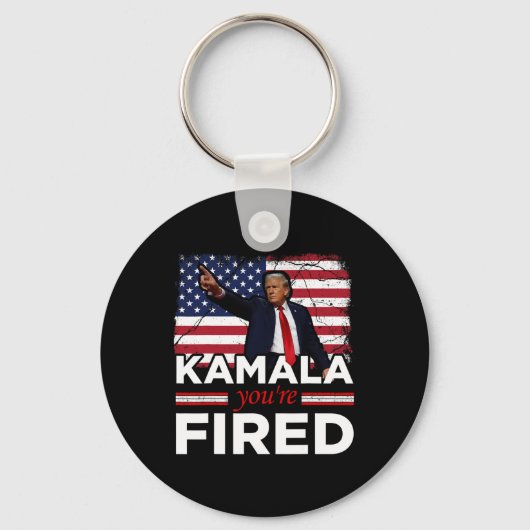 Kamala You are Fired Funny Schlüsselanhänger (Vorderseite)