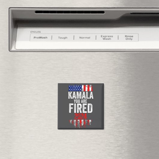 Kamala You're Fired Funny Anti Kamala Harris Elect Magnet (In Situ (Geschirrspüler))