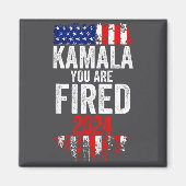 Kamala You're Fired Funny Anti Kamala Harris Elect Magnet (Vorne)