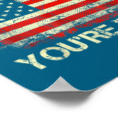 Kamala You're Fired Funny Anti Kamala Harris Elect Poster (Ecke)