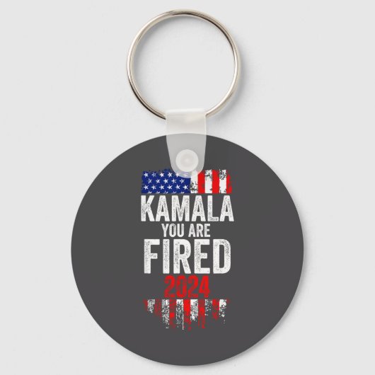 Kamala You're Fired Funny Anti Kamala Harris Elect Schlüsselanhänger (Vorderseite)