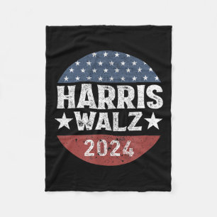 Kamalaharris Timwaltz 2024 Abstimmung Fleecedecke