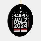 KamalaHarris TimWaltz 2024 Keramik Ornament (Rechts)