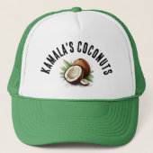 Kamala's Coconuts Trucker Hat Truckerkappe (Vorderseite)