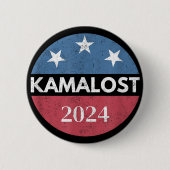 Kamalost Harris verlor 2024 Trump gewann 47. Präsi Button (Vorderseite)