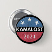 Kamalost Harris verlor 2024 Trump gewann 47. Präsi Button (Vorne & Hinten)
