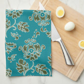 Kamaole Hawaii Tropical Floral Kitchtuch Geschirrtuch (Viertel Falte)