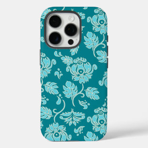 Kamaole Hawaiian Protea Tropical Floral Teal iPhone 16 Pro Hülle