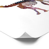 Kamarasaurus-Skelett Poster (Ecke)