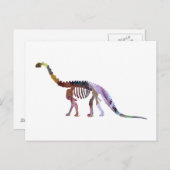 Kamarasaurus-Skelett Postkarte (Vorne/Hinten)