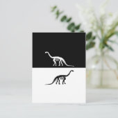 Kamarasaurus-Skelett Postkarte (Stehend Vorderseite)