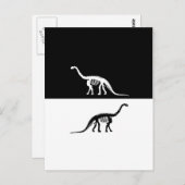 Kamarasaurus-Skelett Postkarte (Vorne/Hinten)