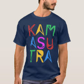 Kamasutra farbiger Text T-Shirt (Vorderseite)