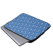 Kamawanu Edo-Stil Grafikmuster Laptopschutzhülle (Vorne Knopf)